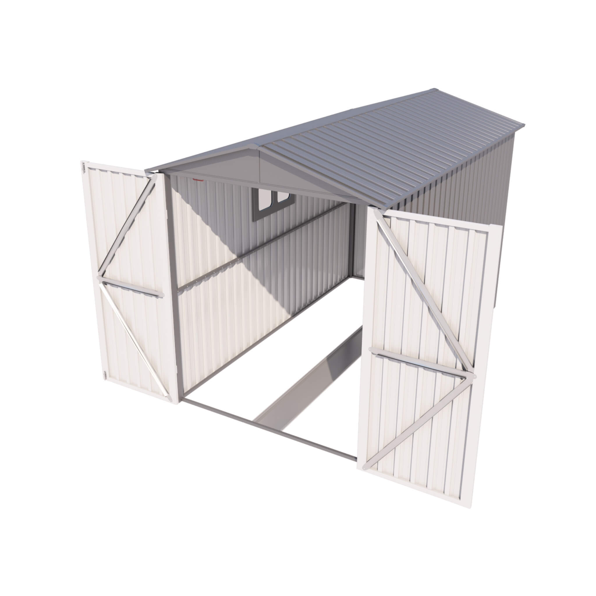 [05X10FT] Alora Large Weatherproof Outdoor Motocycle And Tools Storage Shed (SAK91642)