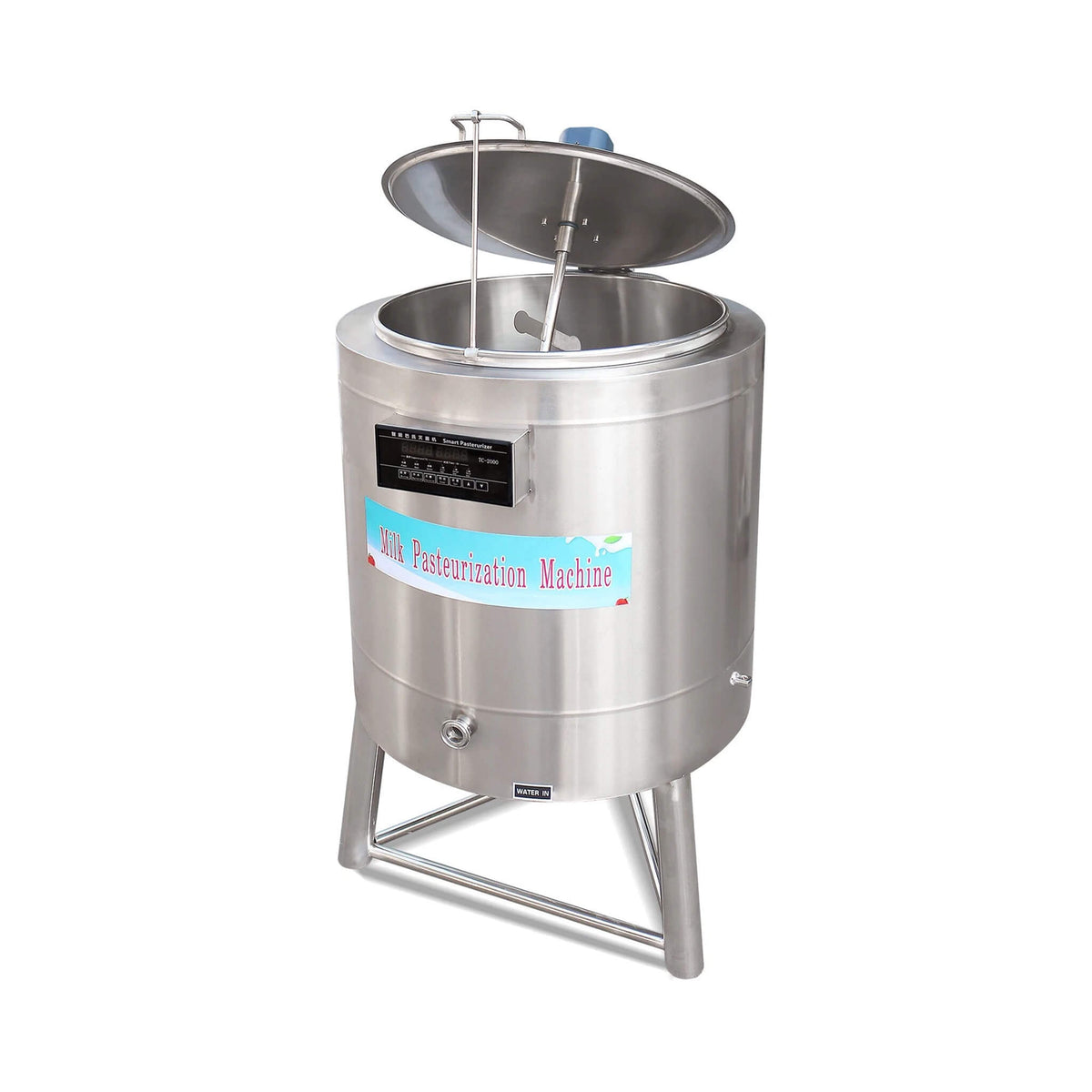 Heavy-Duty 220V Stainless Steel Commercial Milk And Ice Cream Mix Pasteurizer Machine [Without Plug] (SAK81320)