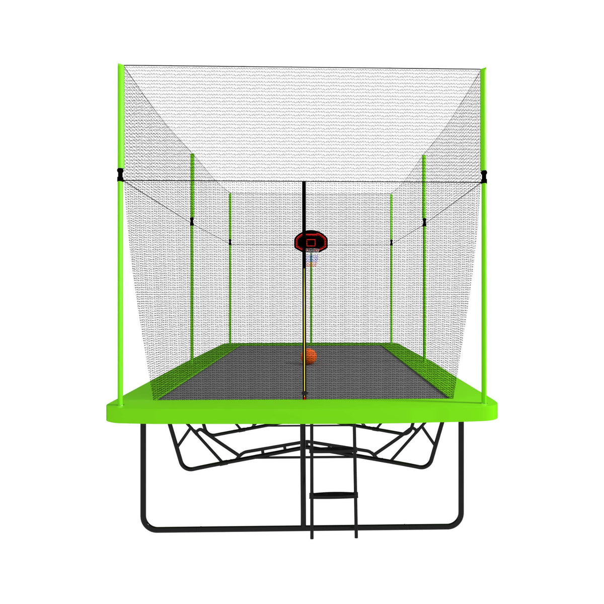 [10X17FT] Large Rectangular Trampoline With Basketball Hoop And Ladder (SAK17482)