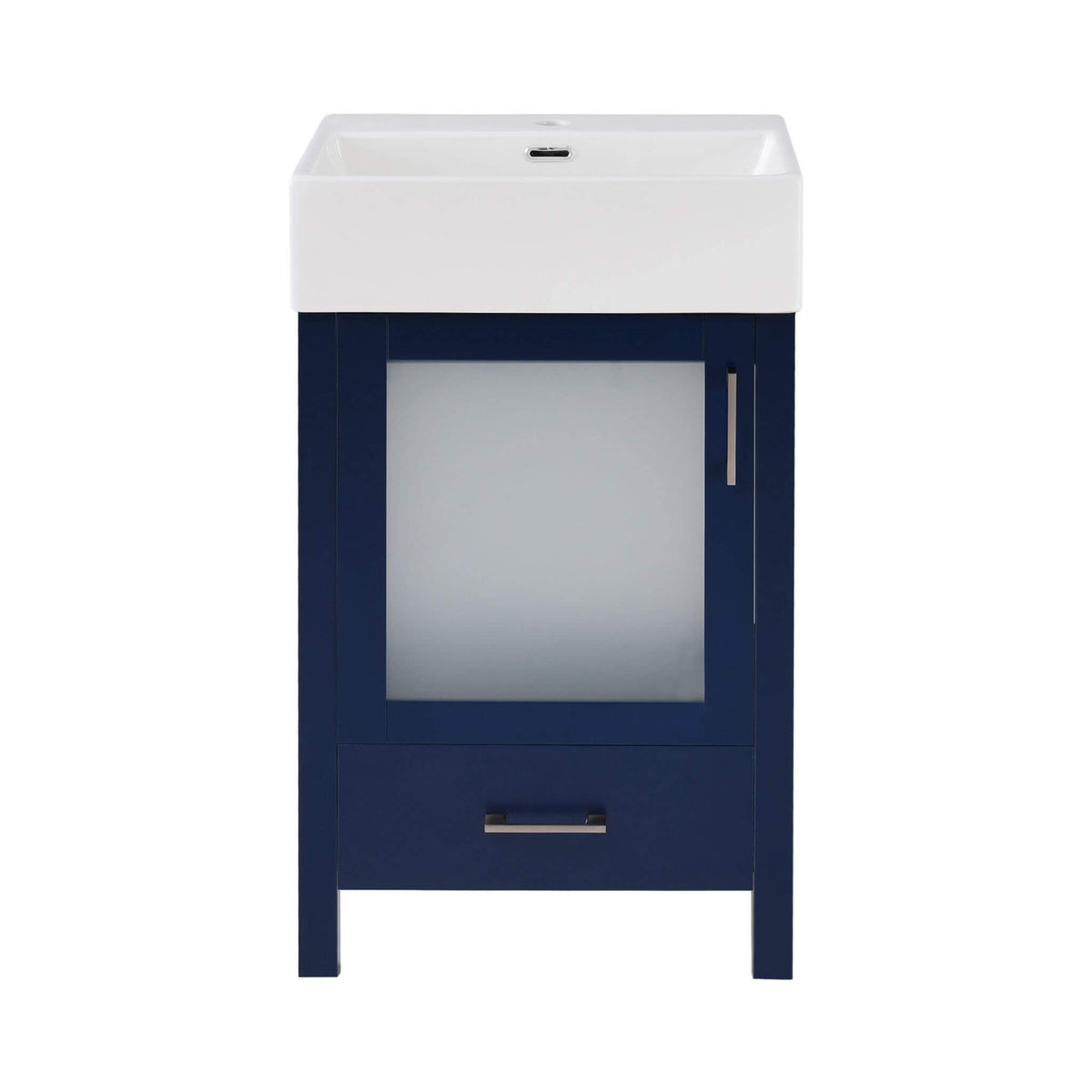 Nuvia 20-Inch Modern Bathroom Vanity With Ceramic Sink And Storage Cabinet (SAK83047)