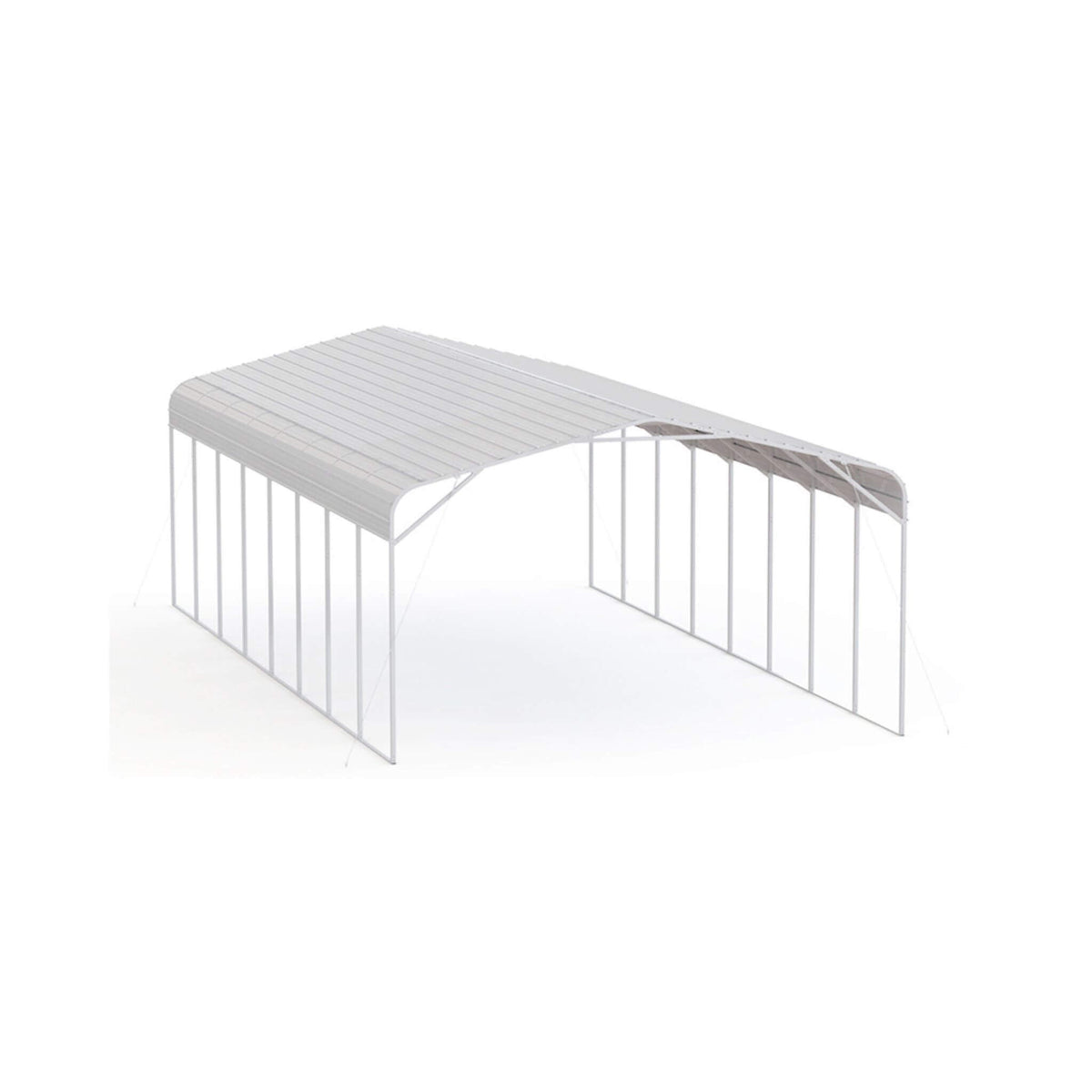 [20X40FT] Alora Heavy-Duty Outdoor High-Clearance Metal Carport (SAK67509)