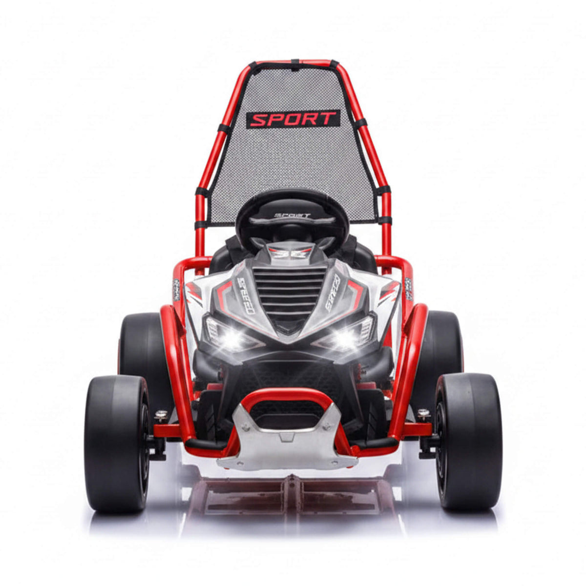 24V 400W Kids Electric Drift Go-Kart With Roll Cage, Bluetooth And Safety Harness (SAK82435)