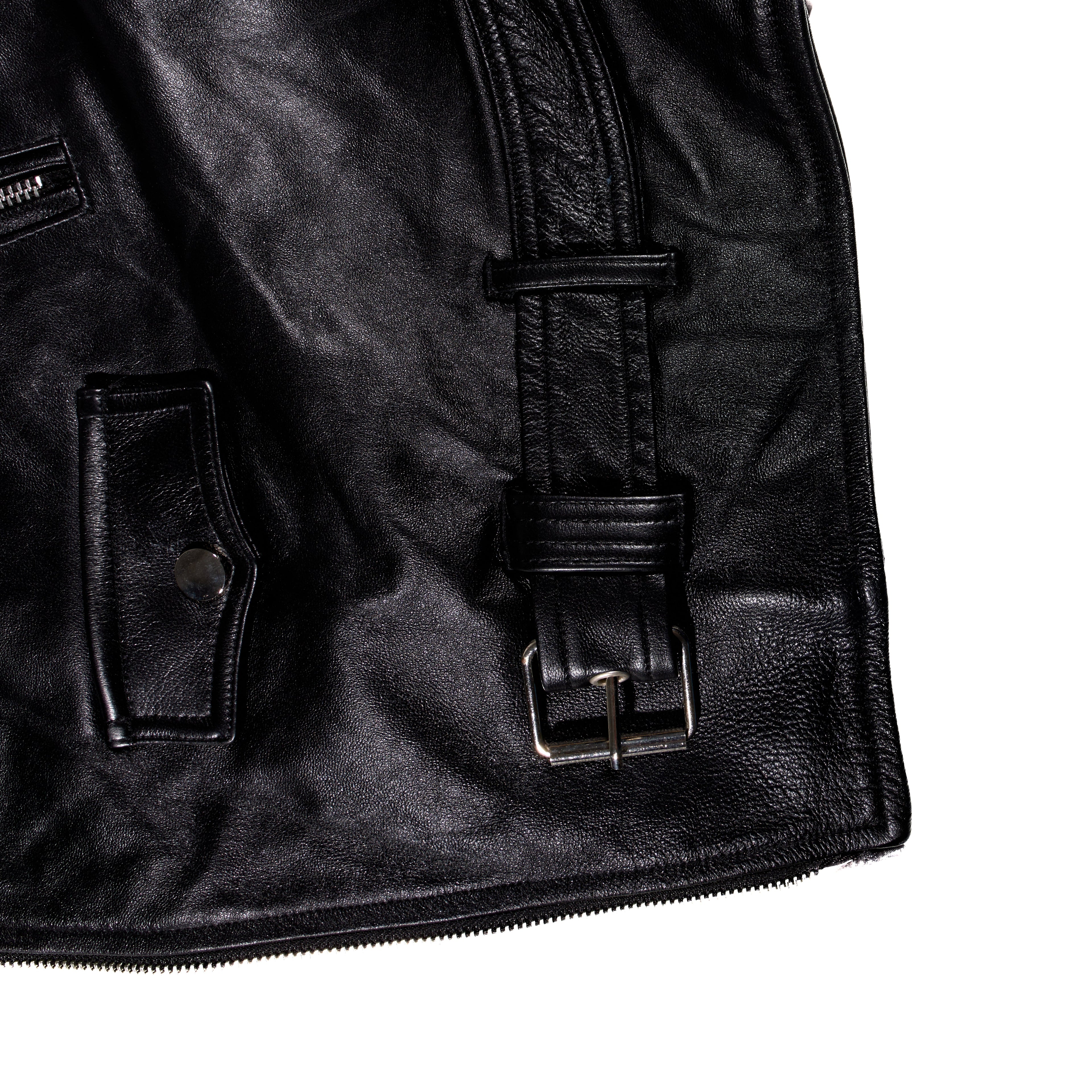 BL MAGIE LEATHER PADDED JACKET W/ SOFTENED DETACHABLE GLOVES