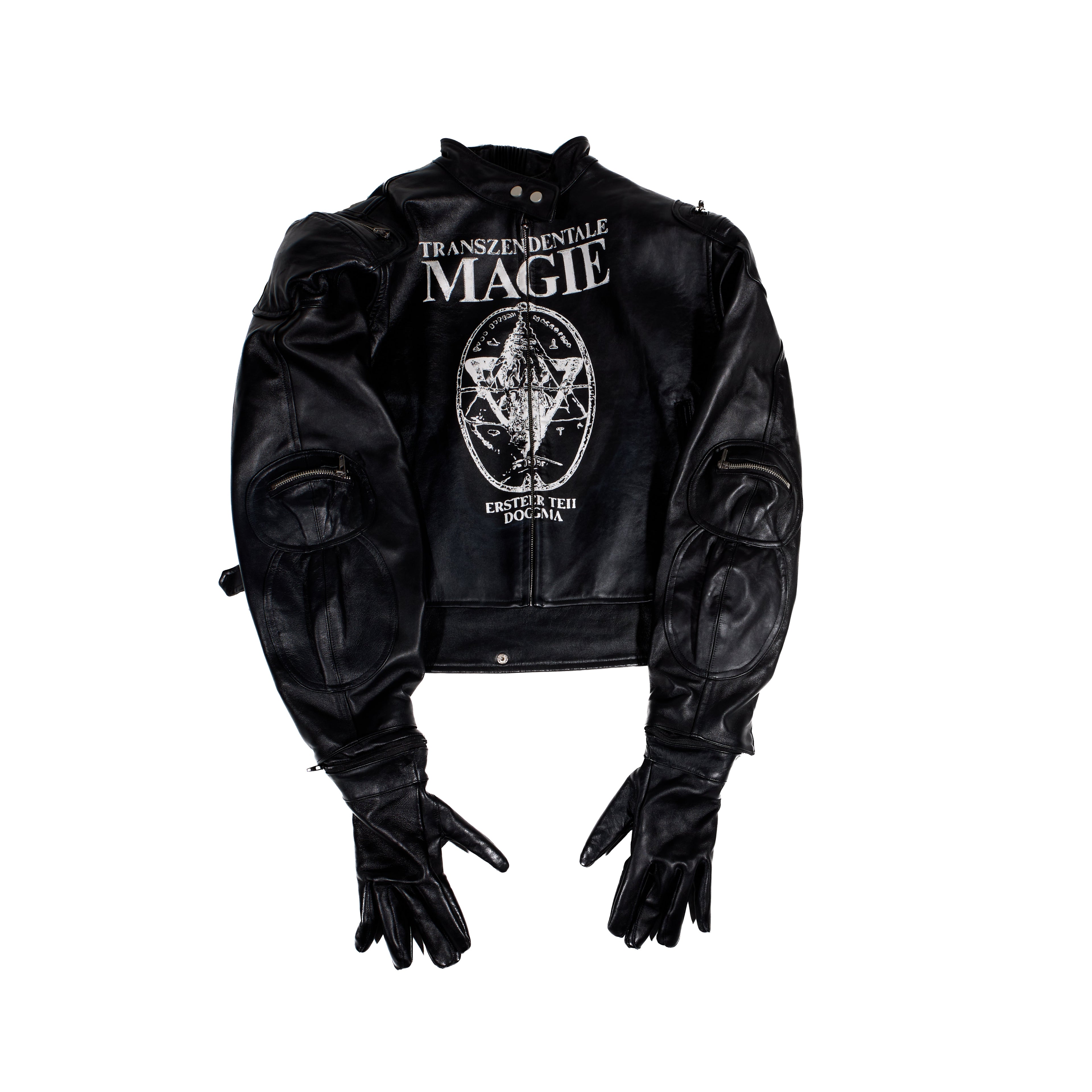 BL MAGIE LEATHER PADDED JACKET W/ SOFTENED DETACHABLE GLOVES