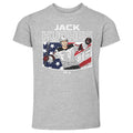 Jack Hughes New Jersey American Flag WHT