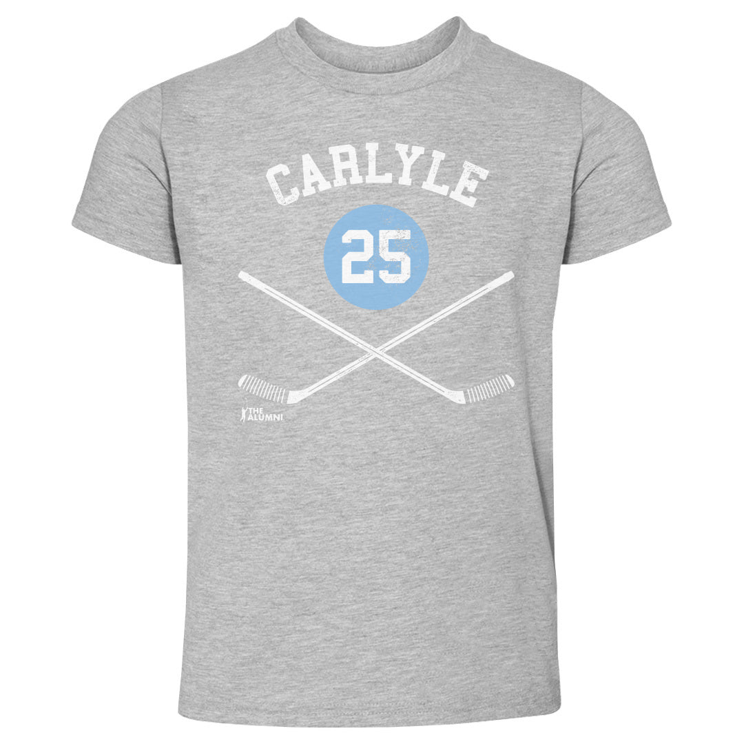 Randy Carlyle Pittsburgh 25 Sticks WHT
