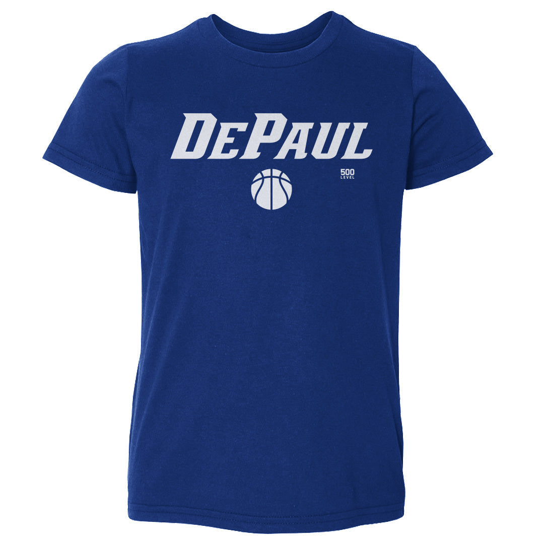 DePaul Blue Demons Basketball Minimalist WHT