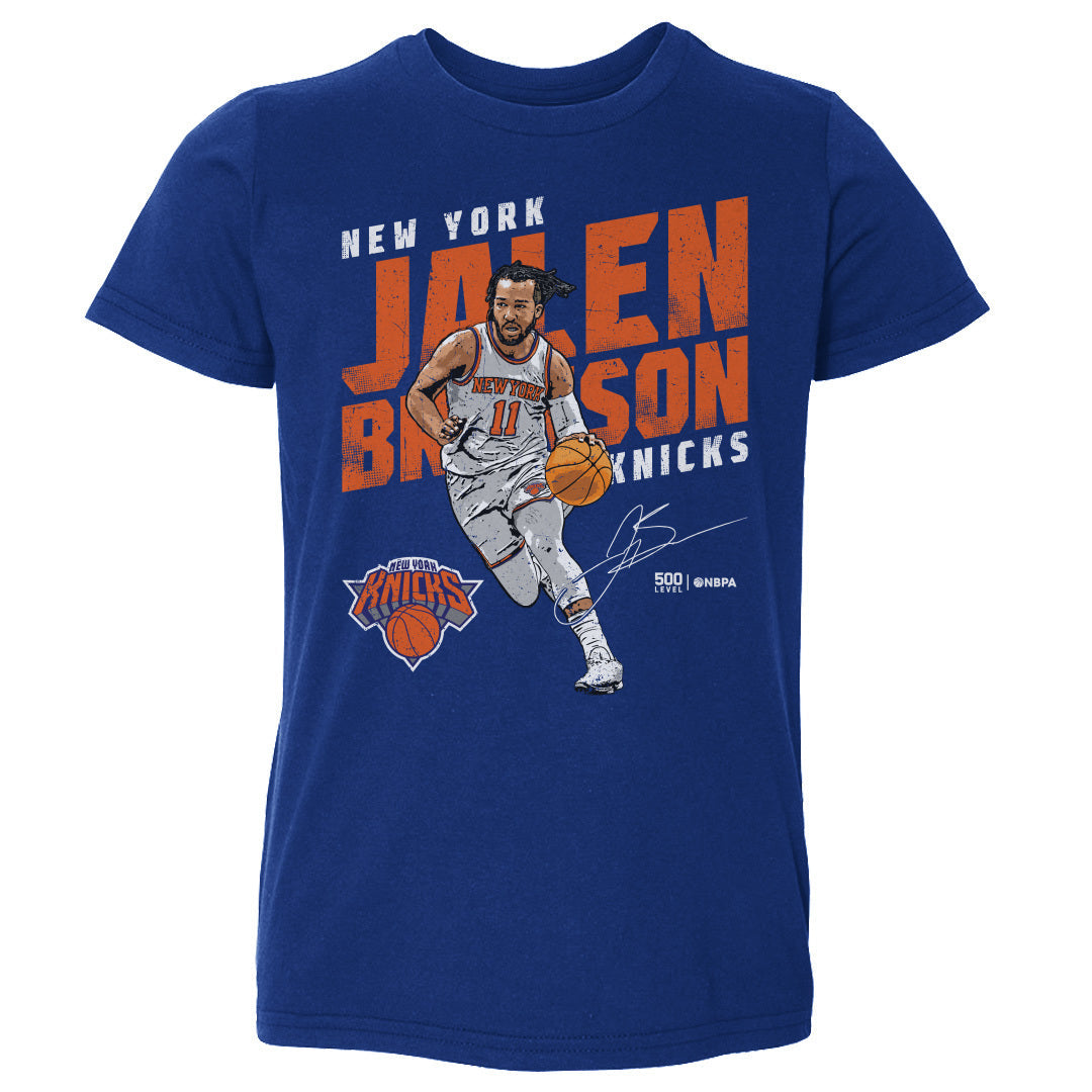 Jalen Brunson New York Knicks Slant WHT