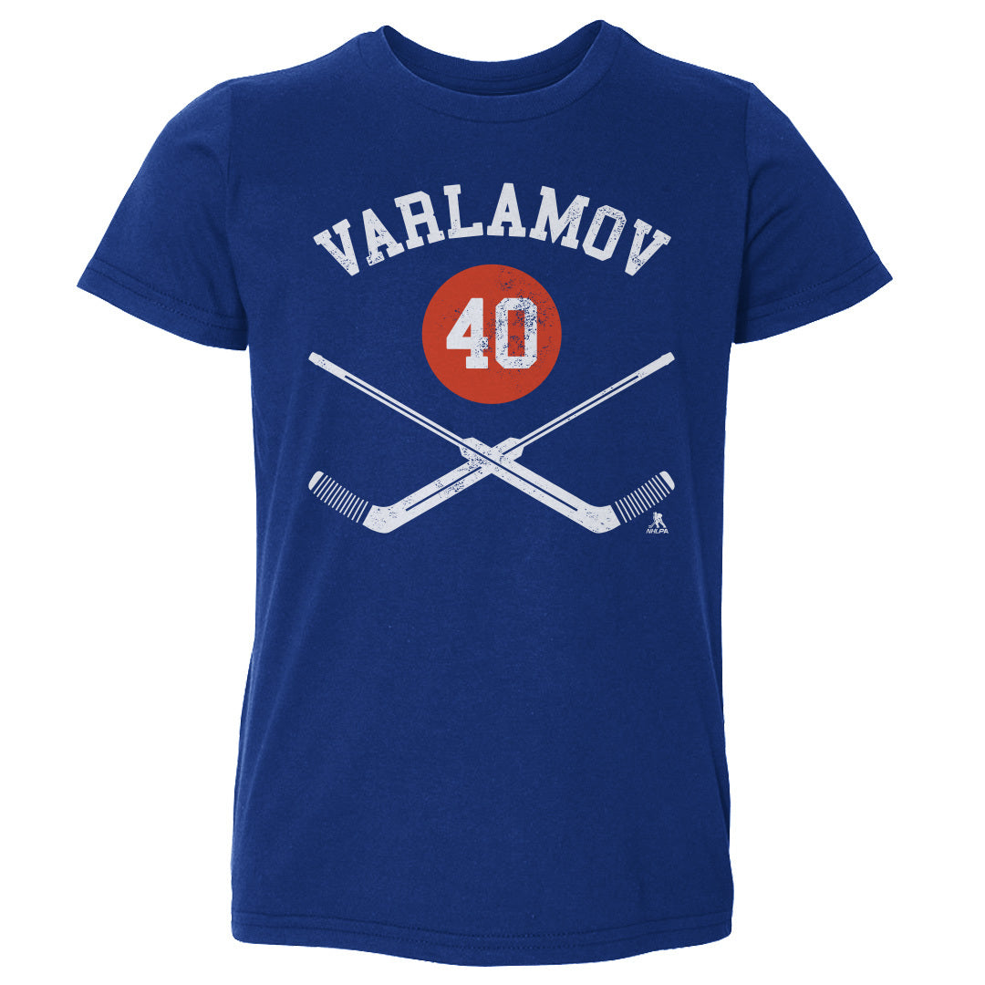 Semyon Varlamov New York I Goalie Sticks WHT