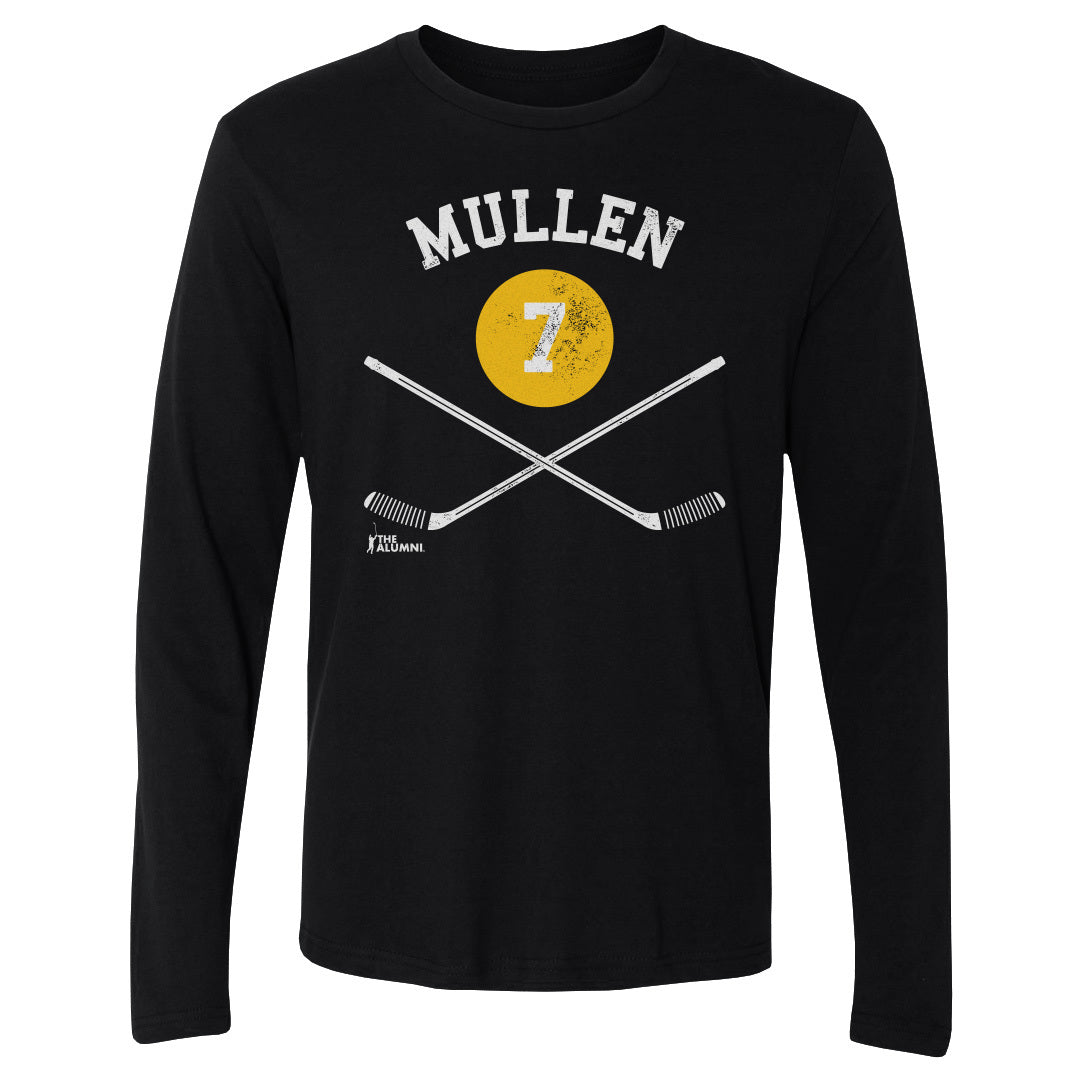 Joe Mullen Pittsburgh 7 Sticks WHT
