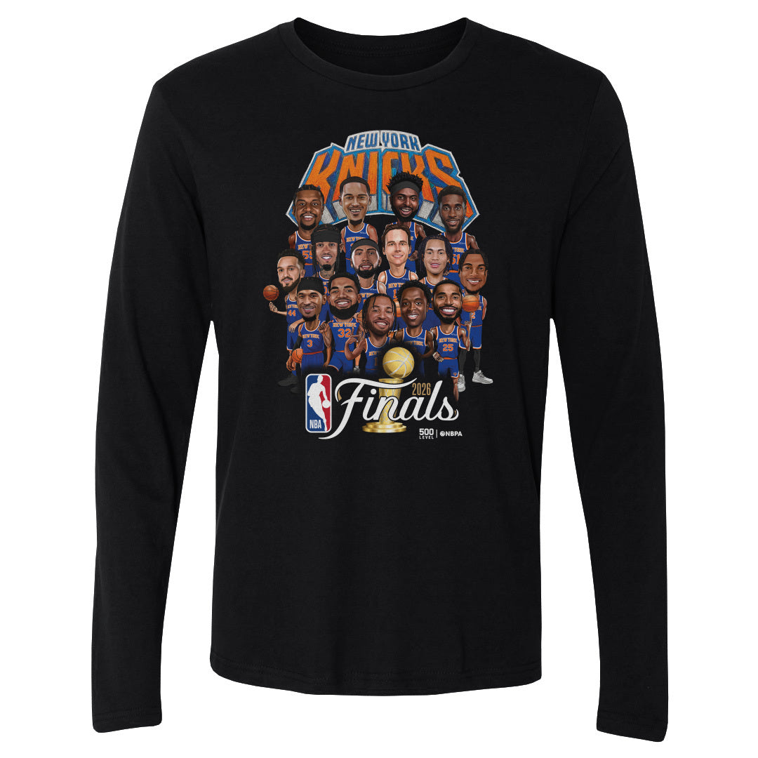 New York Knicks NBA Finals 2026 Caricature WHT