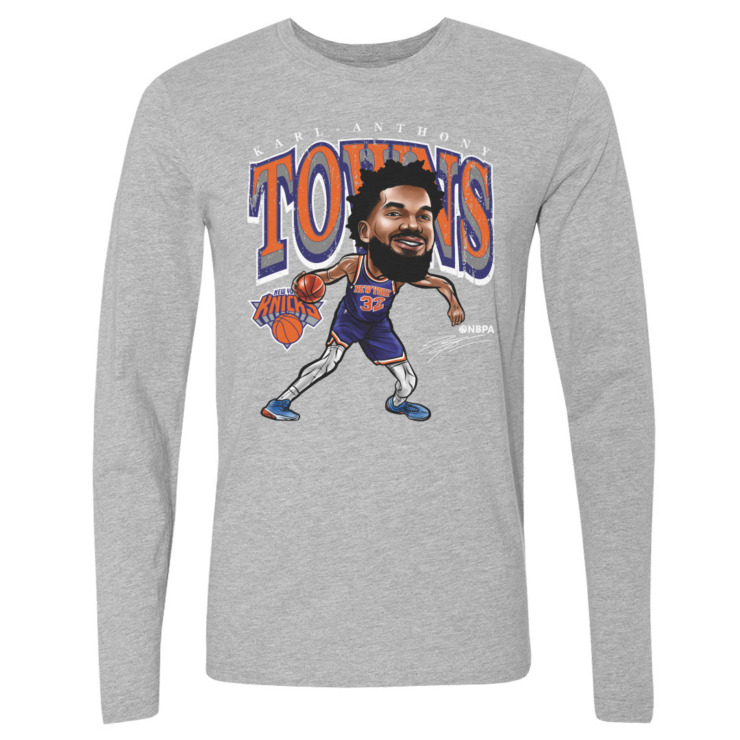 Karl-Anthony Towns New York Knicks Cartoon WHT