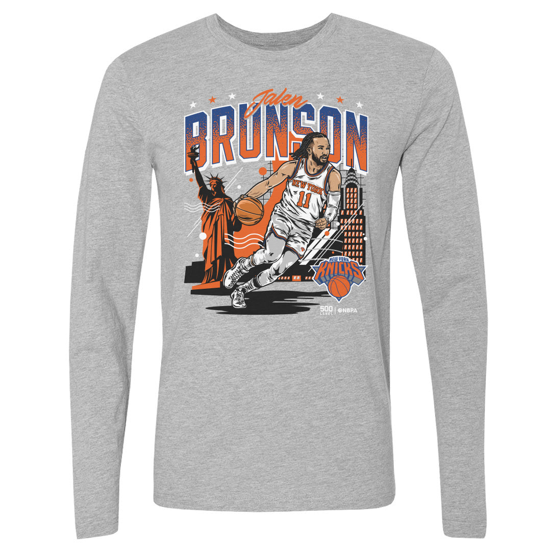 Jalen Brunson New York Knicks Skyline WHT