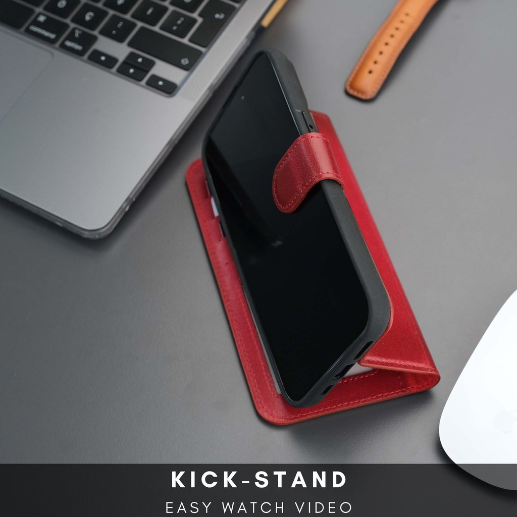 Casper Leather iPhone 14 Wallet Case | MagSafe