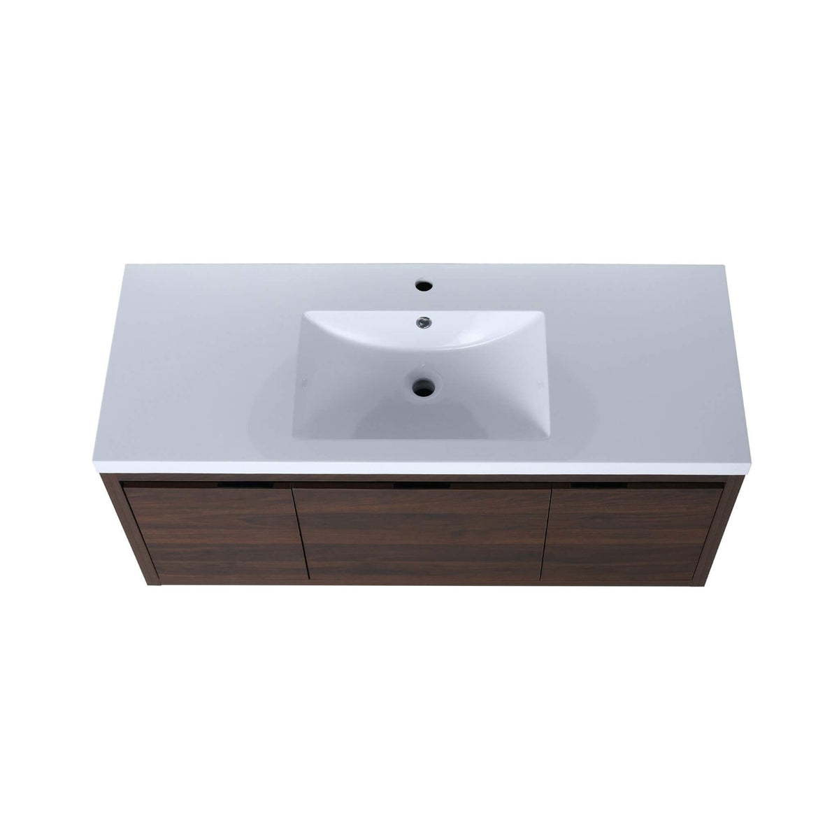 Nuvia Floating Bathroom Vanity With Resin Sink Soft Close Doors (SAK82560)