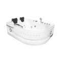 Nuvia Cayman 67-Inch Premium 2-Person 16-Jet Whirlpool Hydromassage Bathtub (SAK72851)