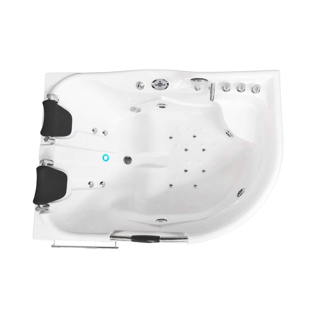 Nuvia Cayman 67-Inch Premium 2-Person 16-Jet Whirlpool Hydromassage Bathtub (SAK72851)