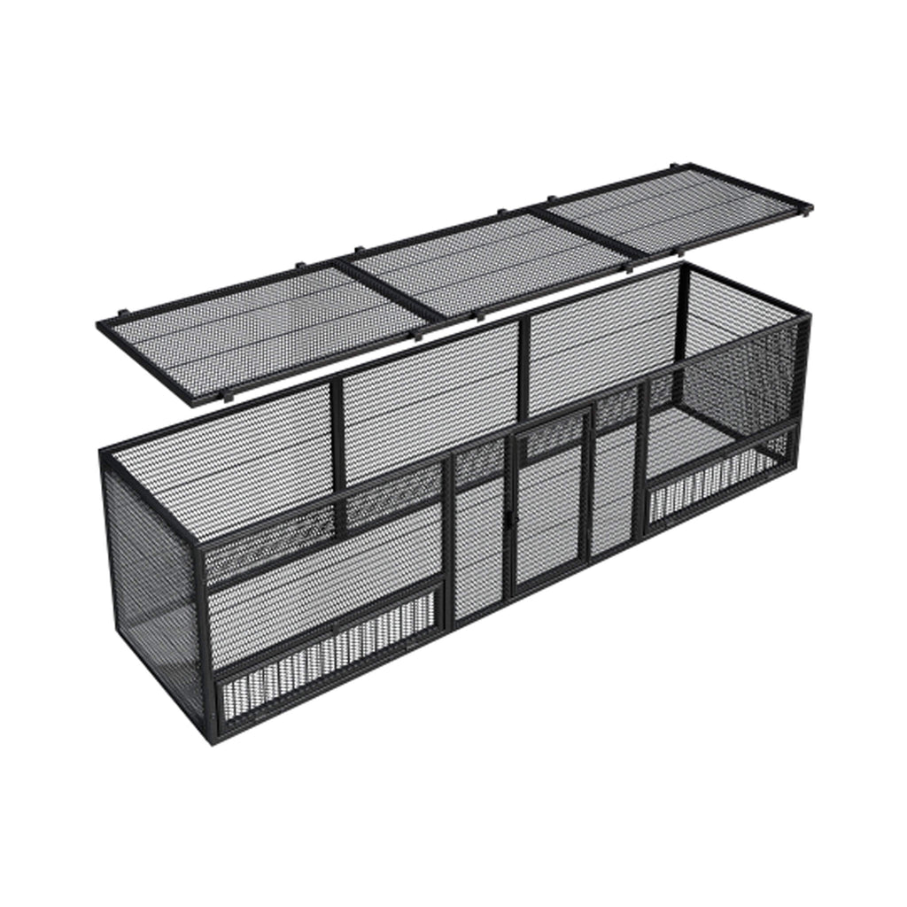 83-Inch Heavy-Duty Outdoor Metal Chicken Coop (SAK24679)
