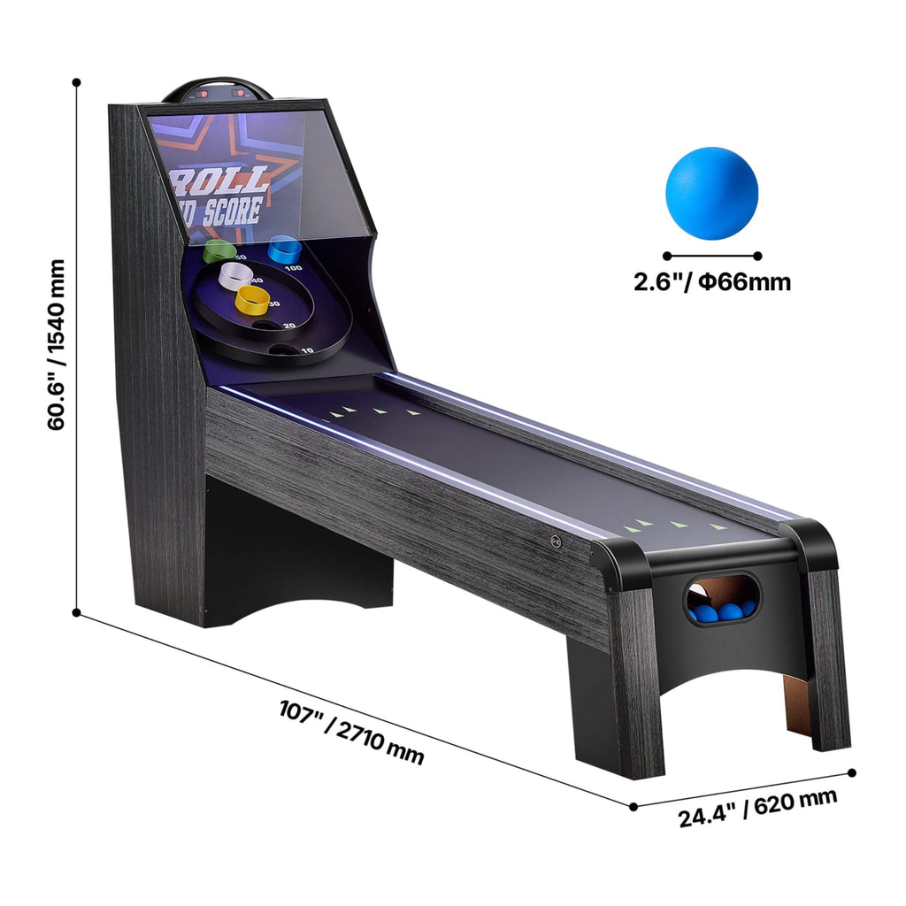 9FT Roll And Score Game Table With Automatic Ball Return (SAK49172)