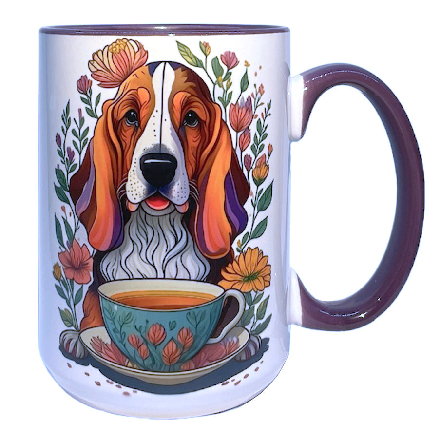 Basset Hound 15 oz Dog Mug