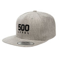 500 LEVEL Stacked Logo Black