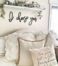 I Choose You Wood Words Sign