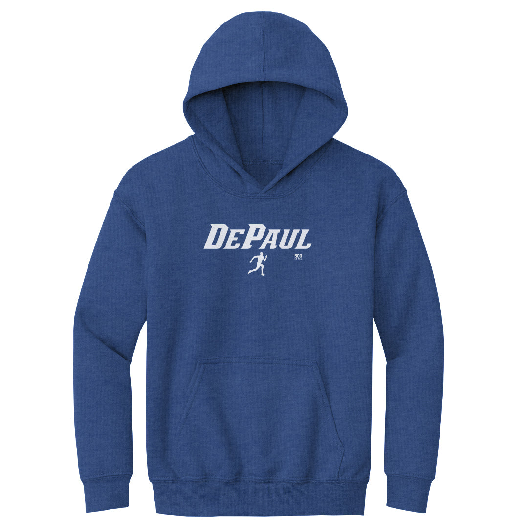DePaul Blue Demons Track & Field Minimalist WHT