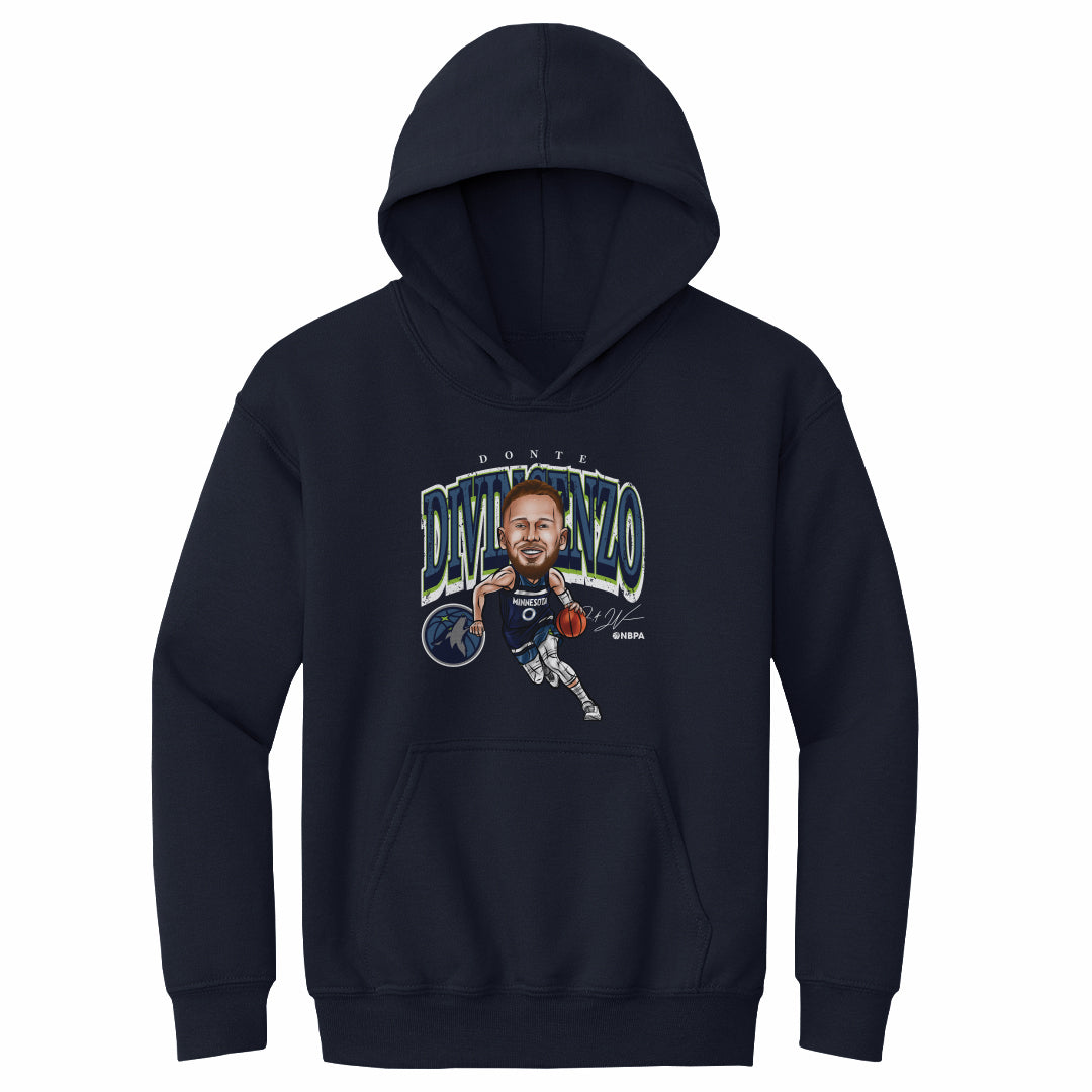 Donte DiVincenzo Minnesota Timberwolves Cartoon NBA WHT