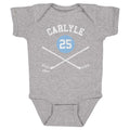 Randy Carlyle Pittsburgh 25 Sticks WHT