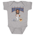 Jalen Brunson New York Knicks Hardwood Comic WHT