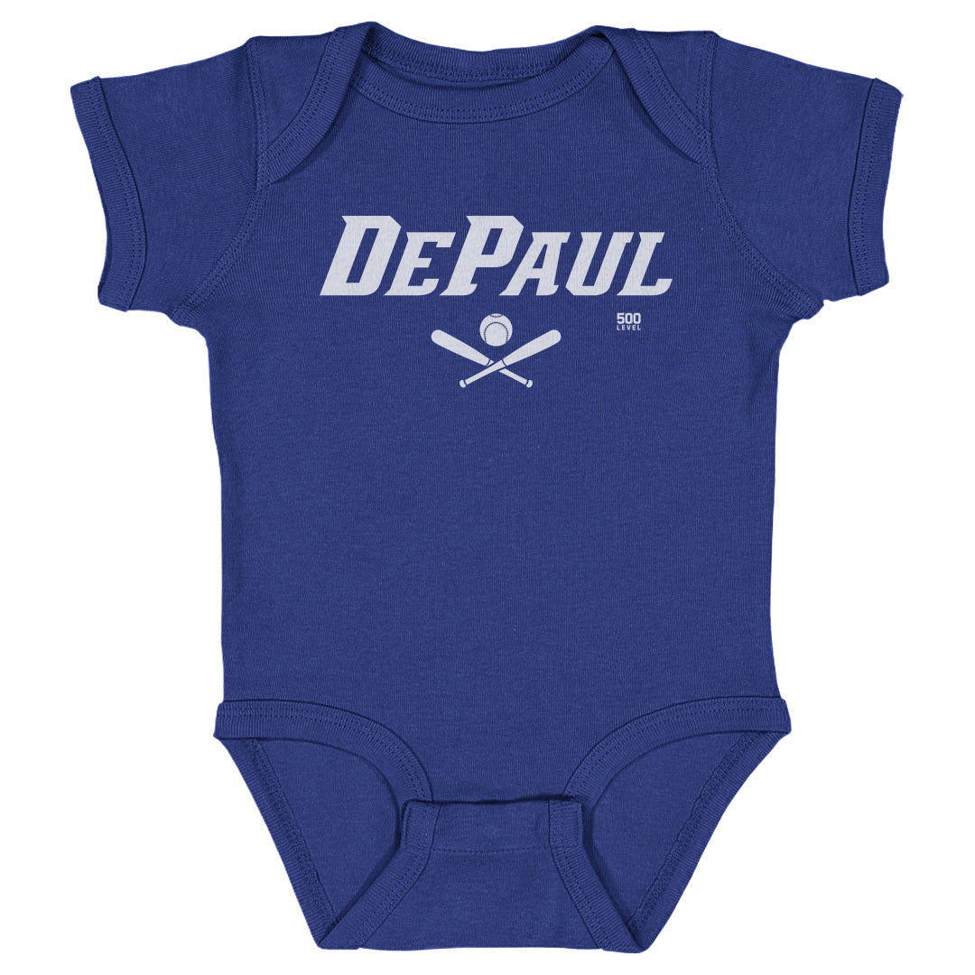 DePaul Blue Demons Softball Minimalist WHT