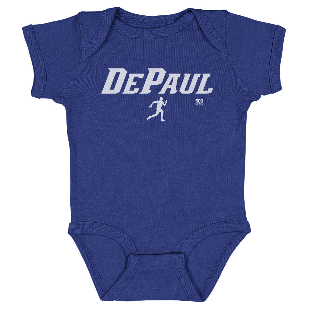 DePaul Blue Demons Track & Field Minimalist WHT