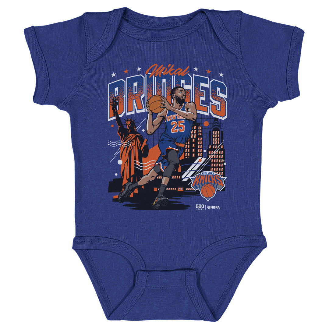 Mikal Bridges New York Knicks Skyline WHT