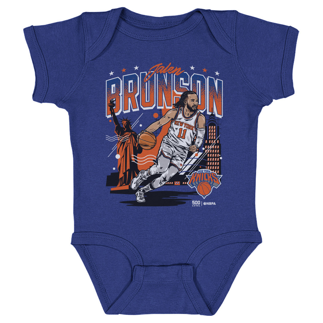 Jalen Brunson New York Knicks Skyline WHT