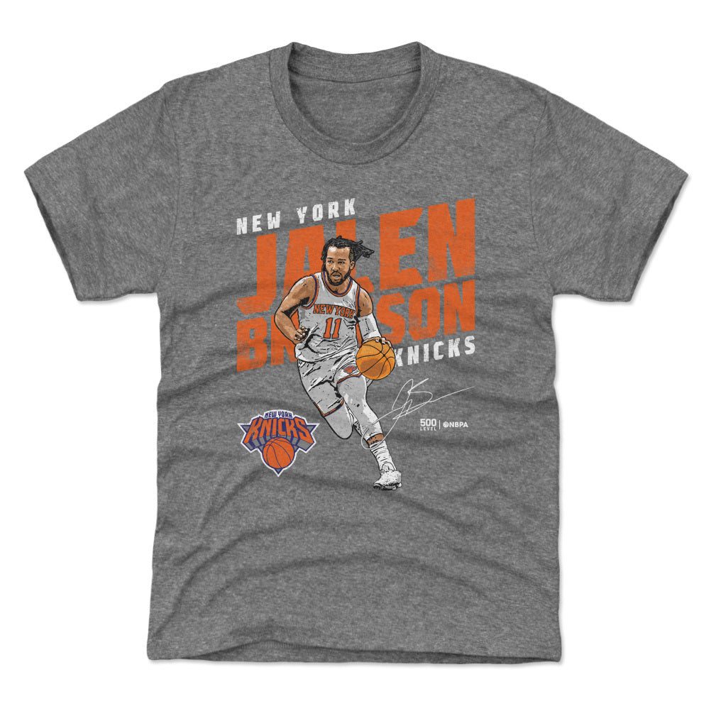 Jalen Brunson New York Knicks Slant WHT