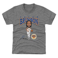 Jalen Brunson New York Knicks Hardwood Comic WHT