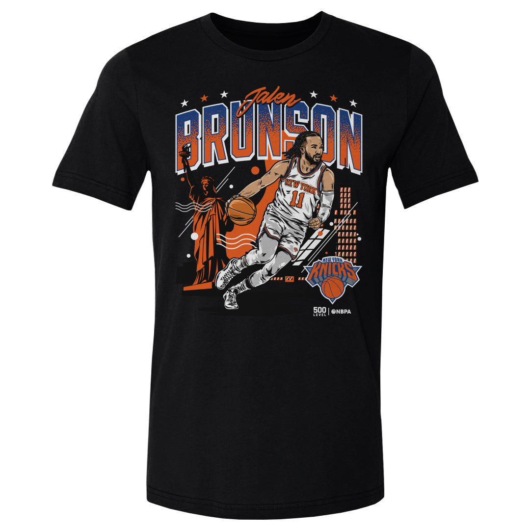 Jalen Brunson New York Knicks Skyline WHT
