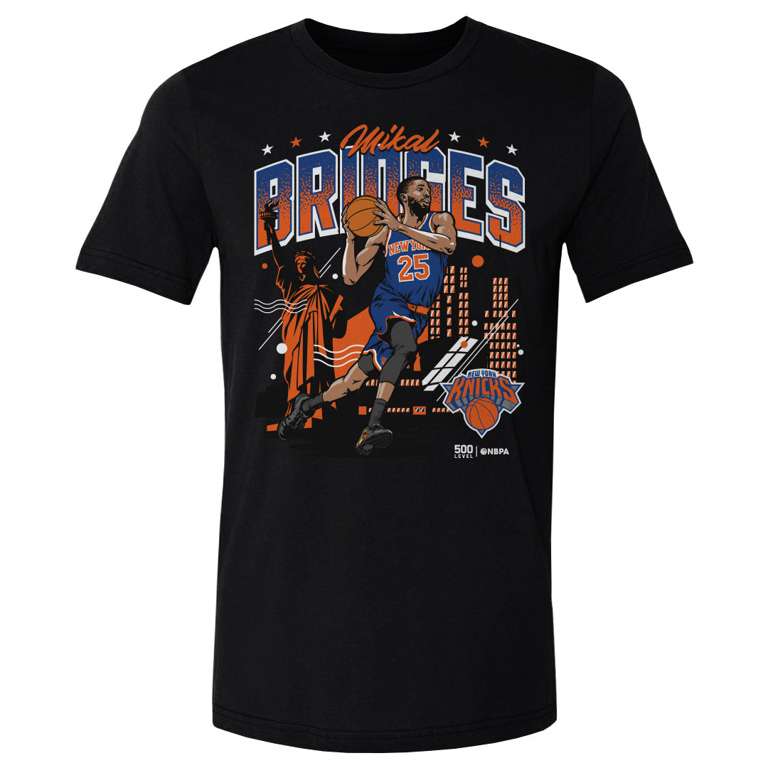 Mikal Bridges New York Knicks Skyline WHT