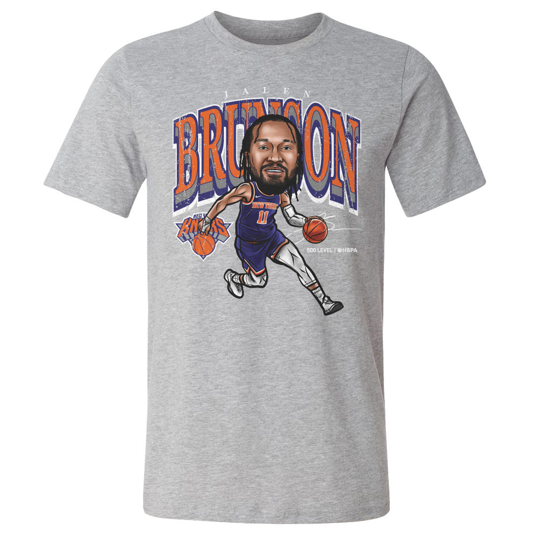Jalen Brunson New York Knicks Cartoon WHT
