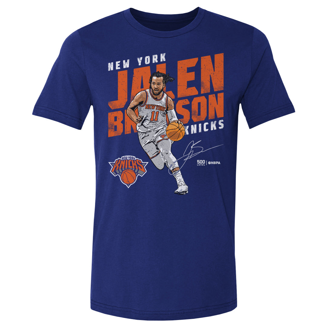 Jalen Brunson New York Knicks Slant WHT