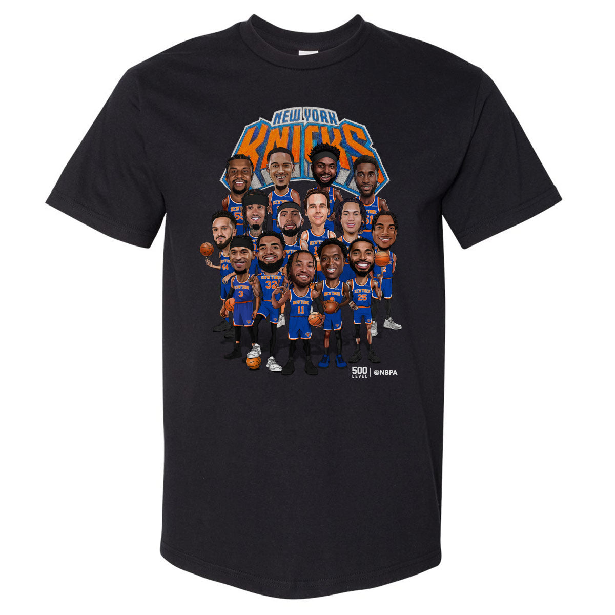 New York Knicks 2026 Playoffs Caricature WHT