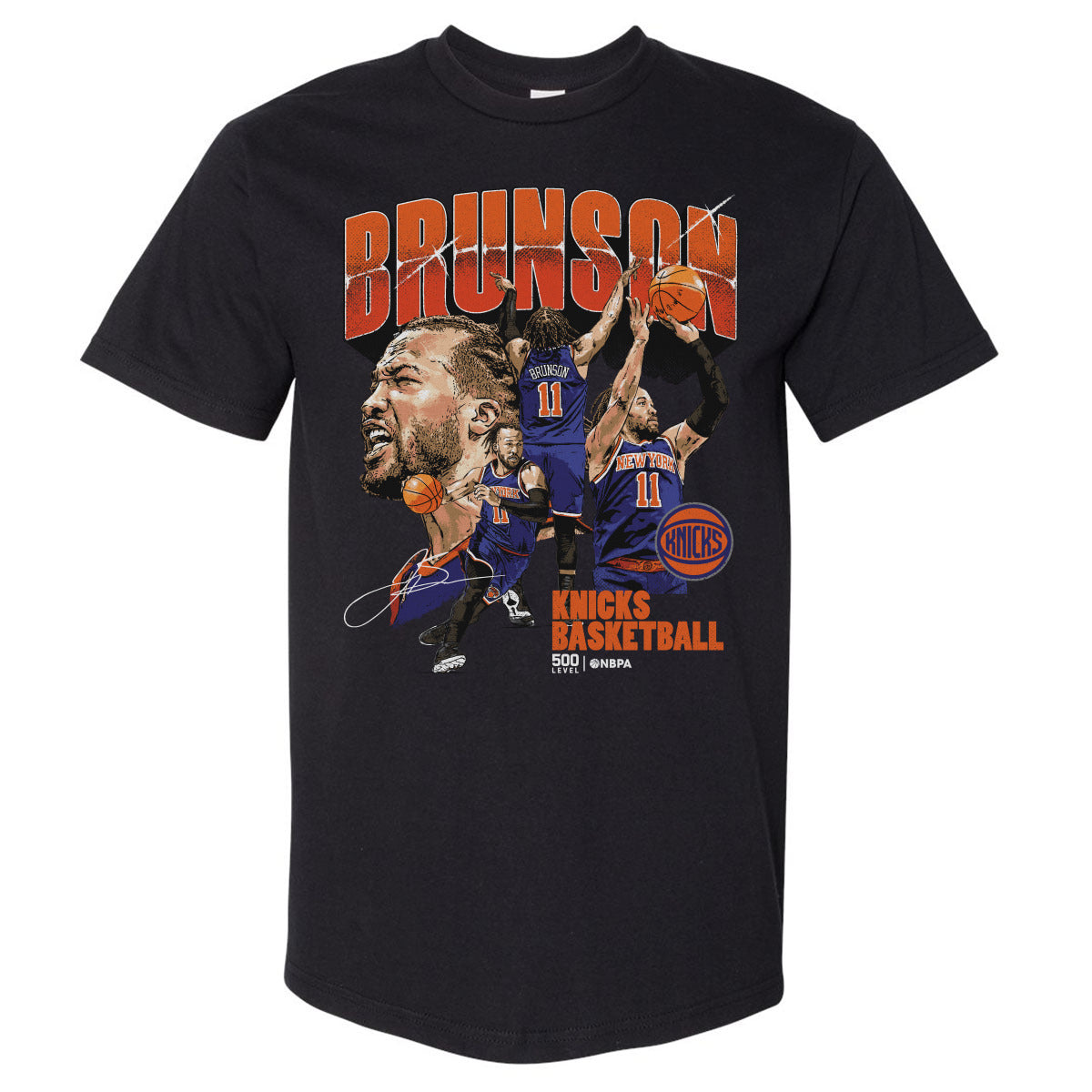 Jalen Brunson New York Knicks Collage WHT