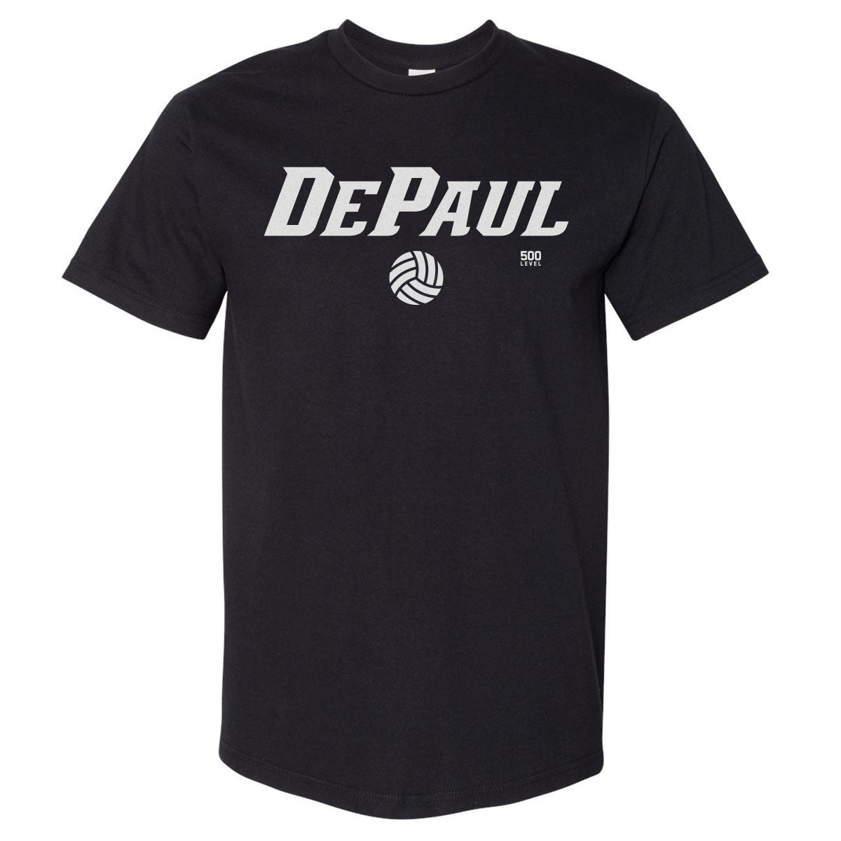 DePaul Blue Demons Volleyball Minimalist WHT