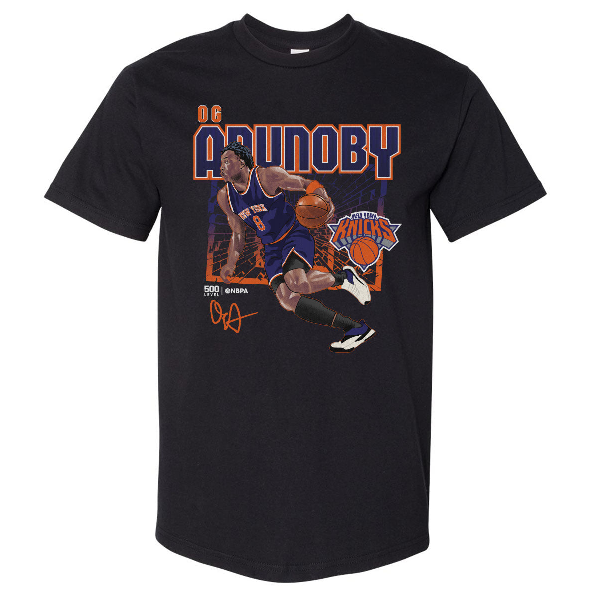 OG Anunoby New York Knicks Shattered WHT