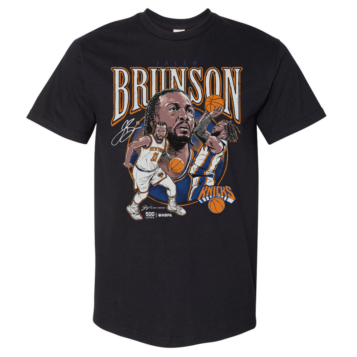 Jalen Brunson New York Knicks Trio WHT
