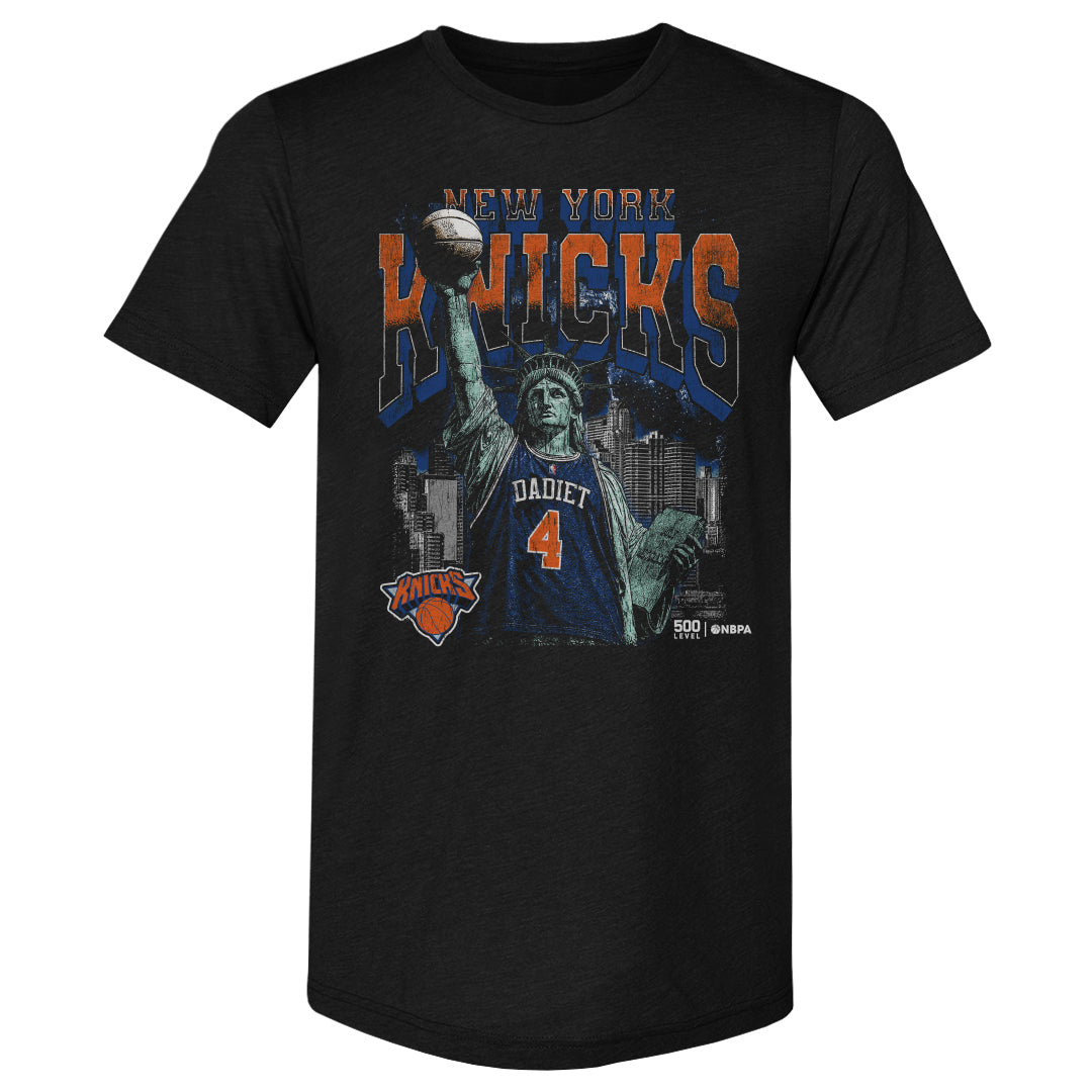 Pacome Dadiet New York Knicks Statue Of Liberty WHT