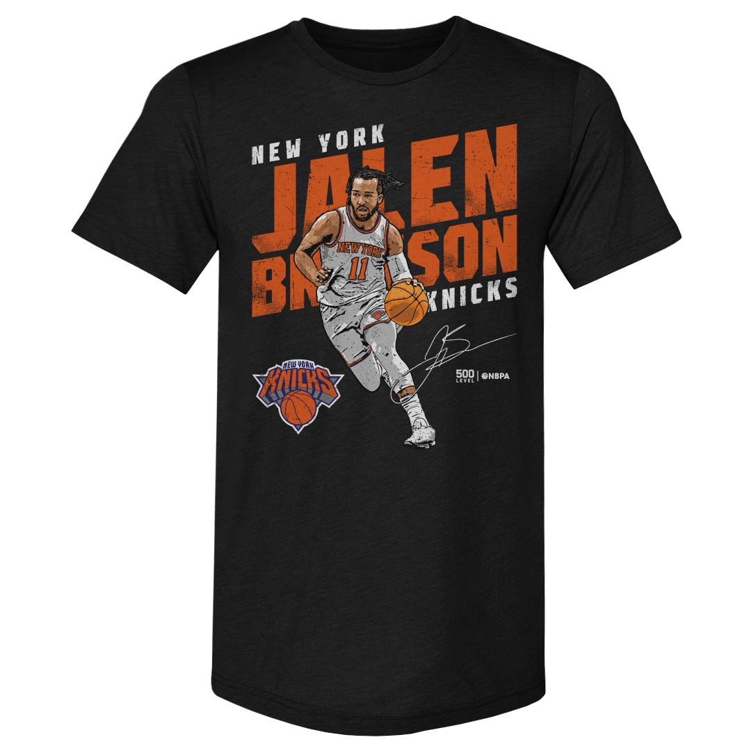 Jalen Brunson New York Knicks Slant WHT