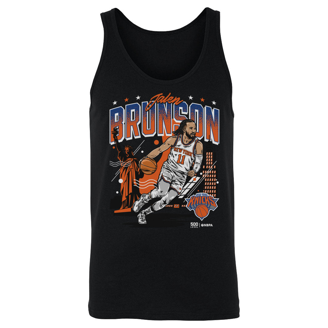 Jalen Brunson New York Knicks Skyline WHT