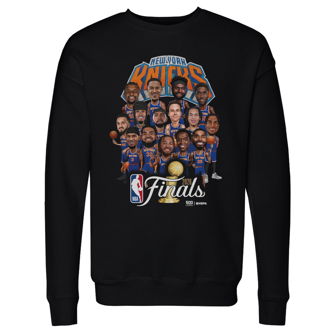 New York Knicks NBA Finals 2026 Caricature WHT