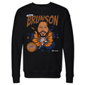 Jalen Brunson New York Knicks Caricature Retro WHT